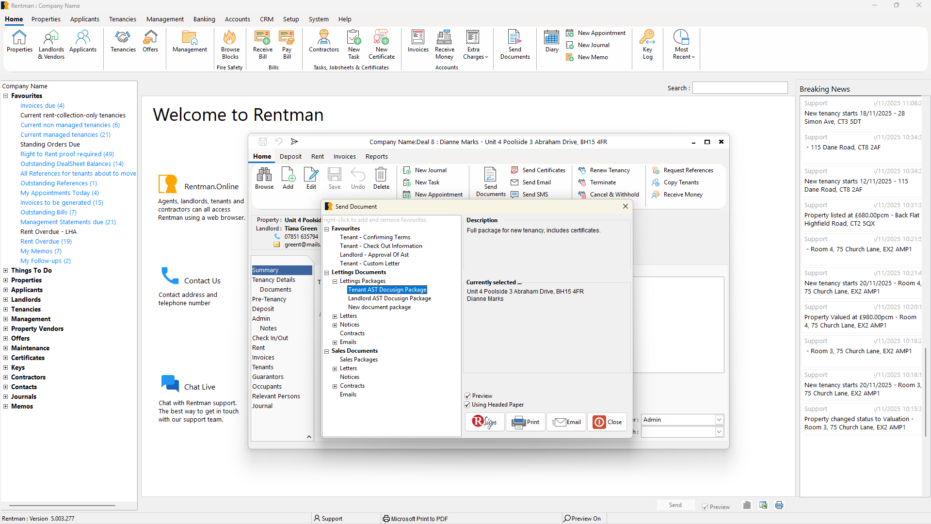 Lettings Dashboard 3